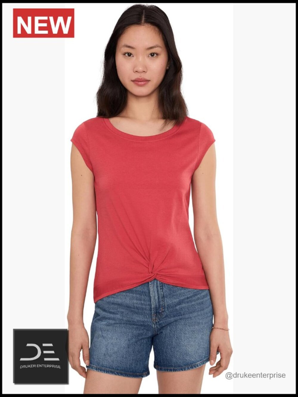 Cotton Blend T-Shirt with Odor Control, Crew Neck, Short Sleeve, Pull On